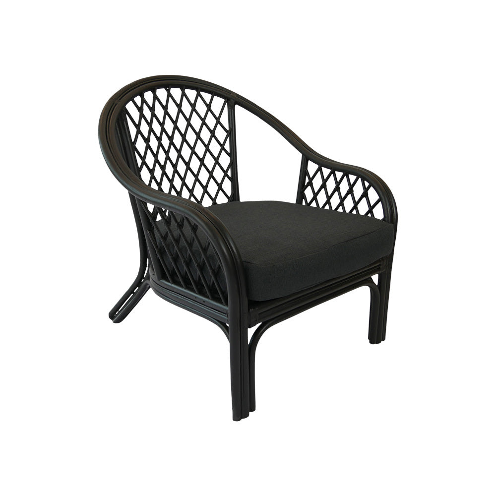 Black Cane Armchair