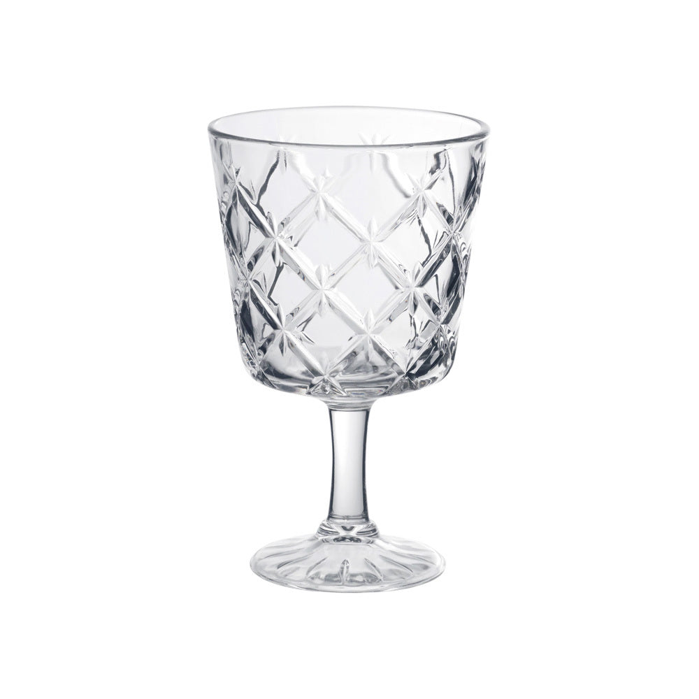 Decorative Crystal Wine Glass (clear)