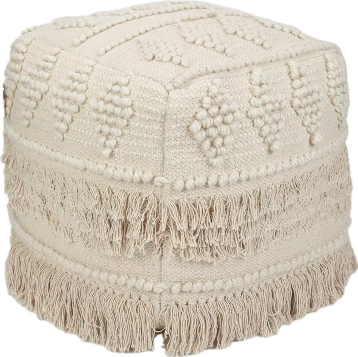 Boho Macrame Ottoman