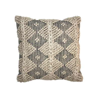 Beige & Black Boho Cushion V2