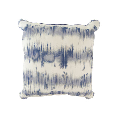 Blue tie die cushion