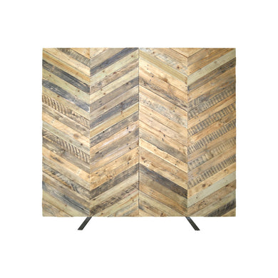 Chevron Timber Backdrop Wall