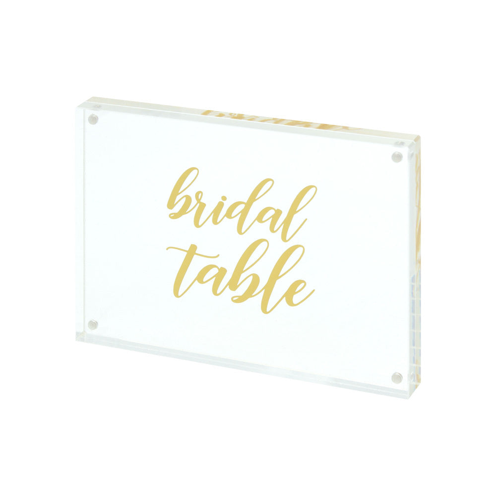 Clear Acrylic Table Number Package (1-15 + Bridal Table)