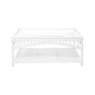 Fitzroy White Cane Coffee Table