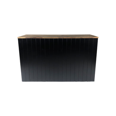 Fitzroy Bar (Walnut Top, Black Base)