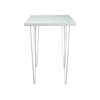 Hairpin Square High Bar (White Top, White Legs)