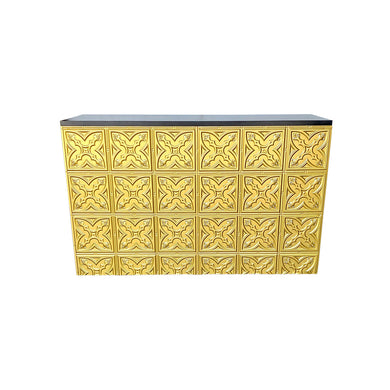 Pressed Metal Bar (Black Top, Gold Base)