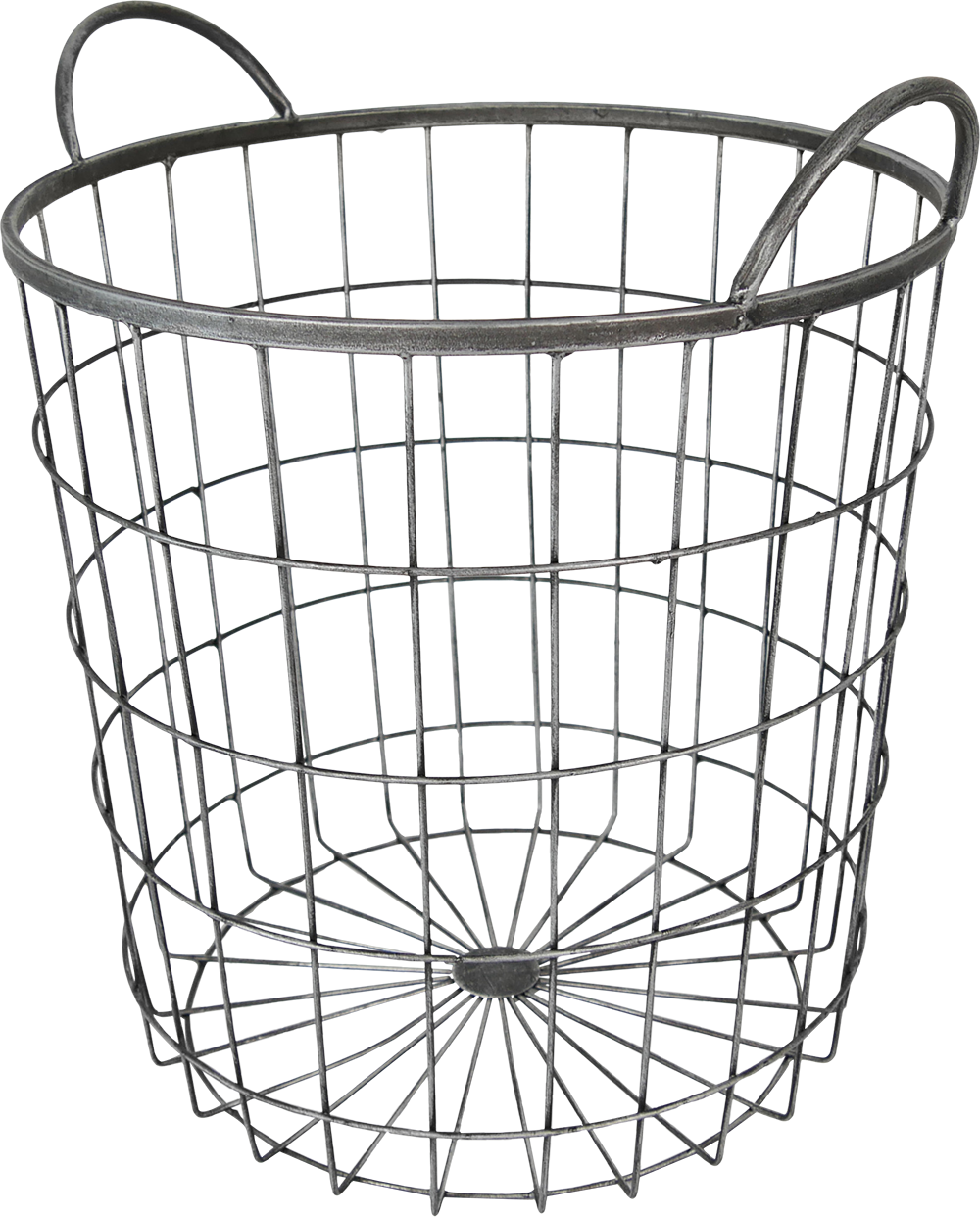 Large round wire basket