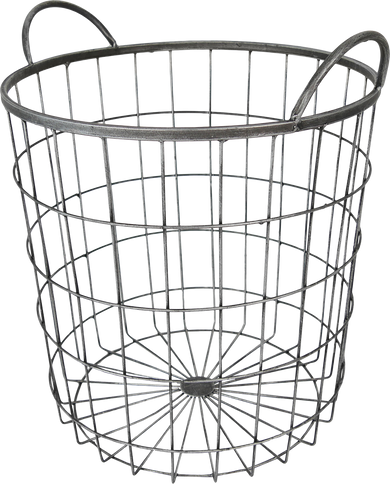 Large round wire basket