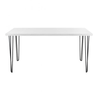 Hairpin Long High Bar (White Top, Black Legs)