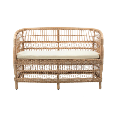 Malawi Natural Rattan Two Seater Sofa