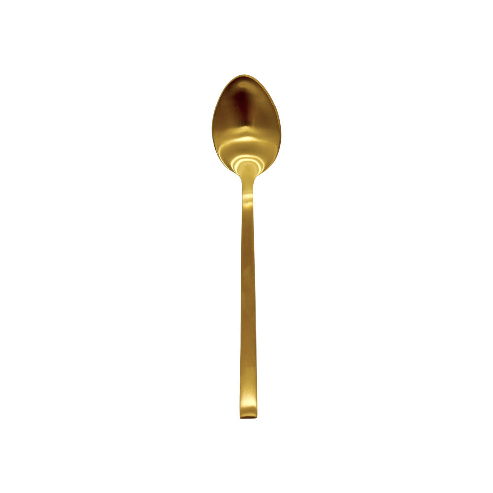 Matte Gold Dessert Spoon