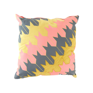 Pink, Yellow & grey cushion