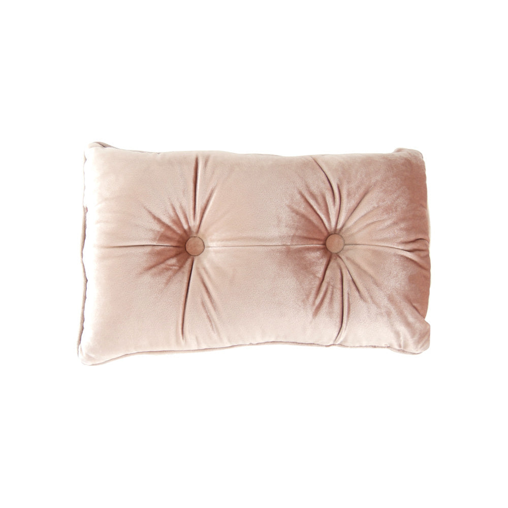Pink velvet cushion