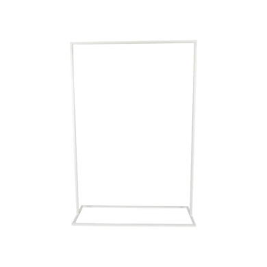 Rectangular Metal Signage Display Frame (White)