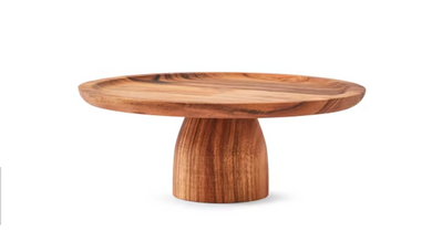 Natural Timber Cake Stand