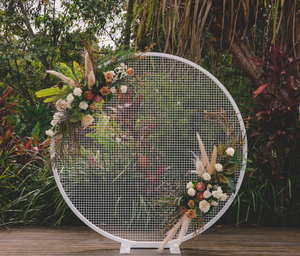 Round Mesh Backdrop (White)