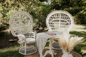 Peacock Chair (White)