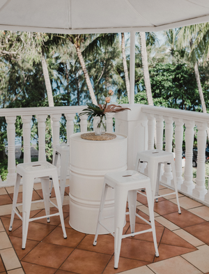 Portsmith Drum High Bar (White)