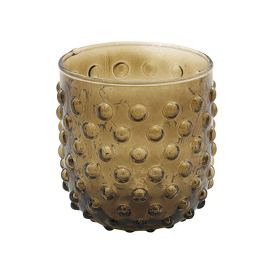 Small Amber Candle Holder