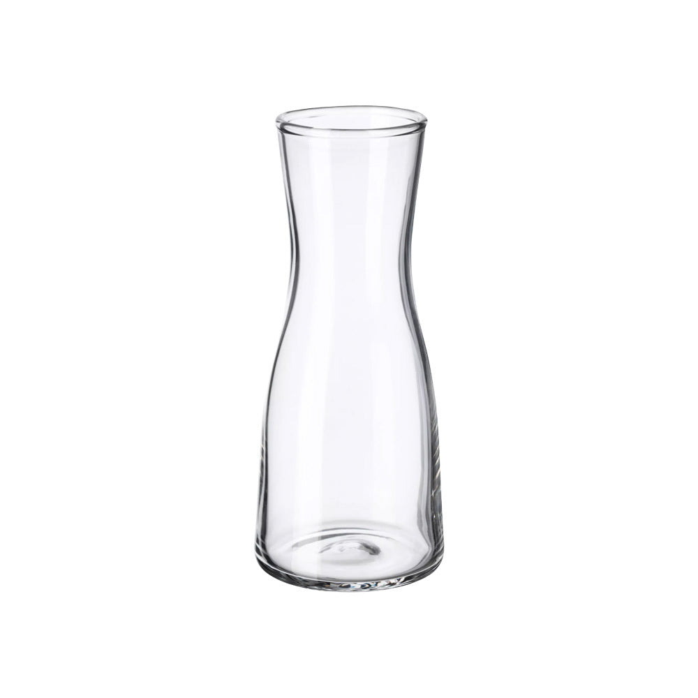 Tall Contoured Vase-Candle Holder (clear)