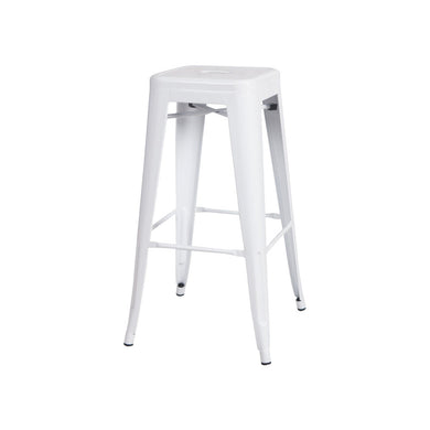 Tolix Bar Stool 76cm H (Matte White)