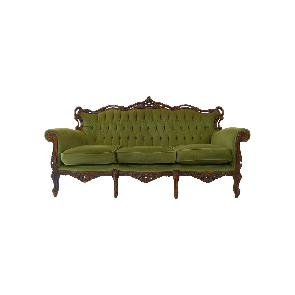 Vintage Green 3 Seater Sofa